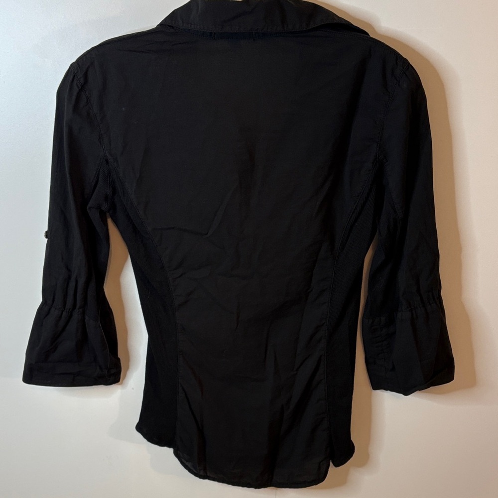 James Perse Black Button-Down Shirt - Picture 4 of 9